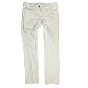 Kenneth Cole Mens‎ White Straight Leg Denim Jeans Size 34x32